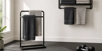 Home-Gym Towel Racks: Freestanding vs. Wall-Mounted